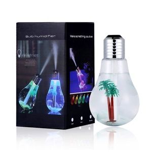 Mini Portable Colorful Led Light Ultrasonic Bulb Humidifier